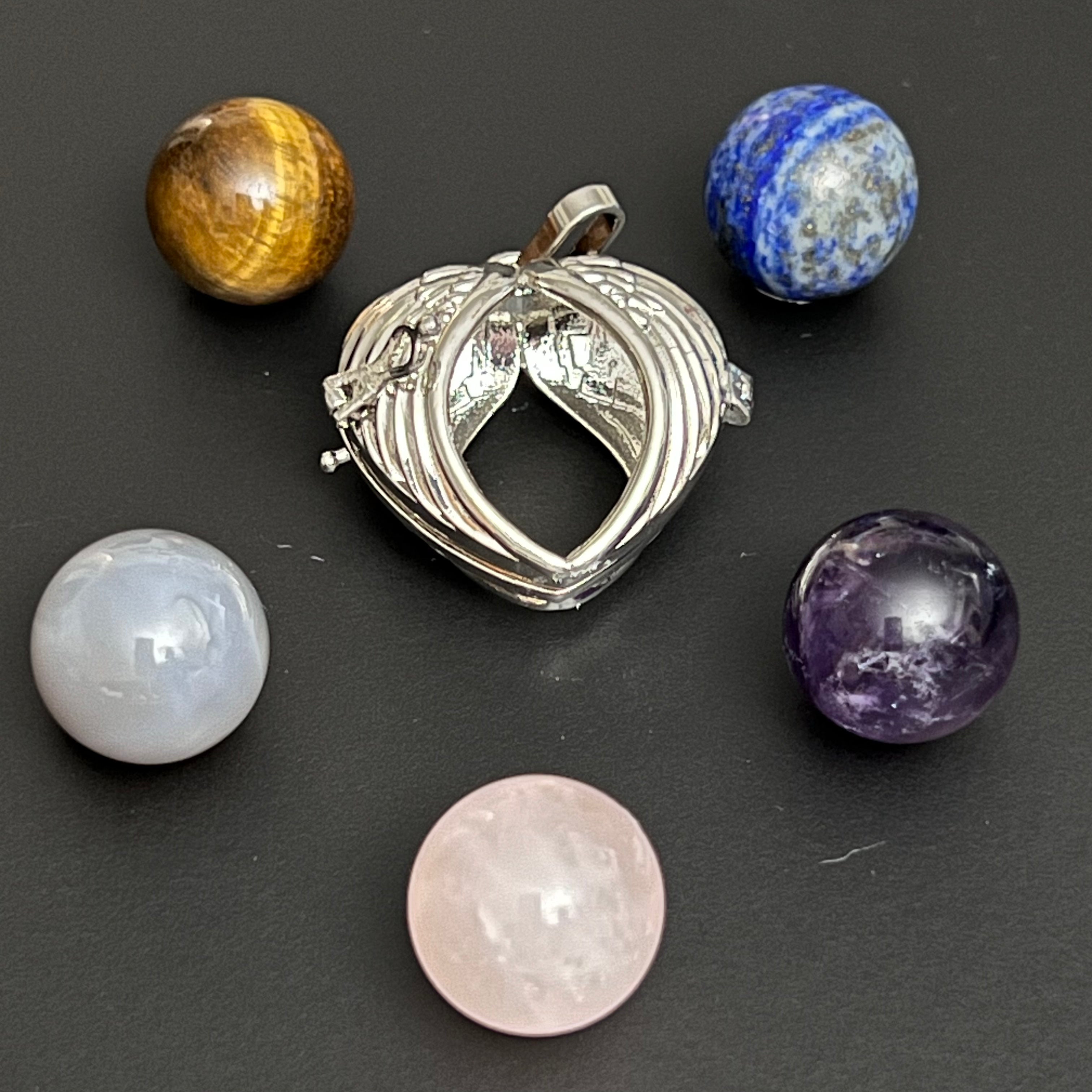 Sterling silver 2025 gemstone cage